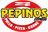 Logo Mr. Pepinos Express en blanco